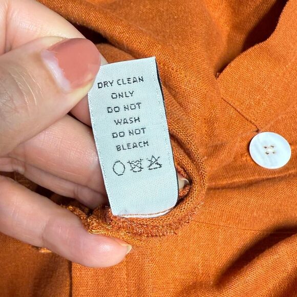 Christy Dawn Painter Linen Jumpsuit in Rust S NWOT - Picture 13 of 16